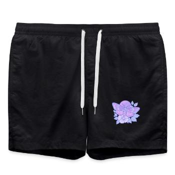 Mystic Skull Moth Pastellpastell - Badeshorts - Schwarz - Vorne - AI Model Male 185 light (185cm)