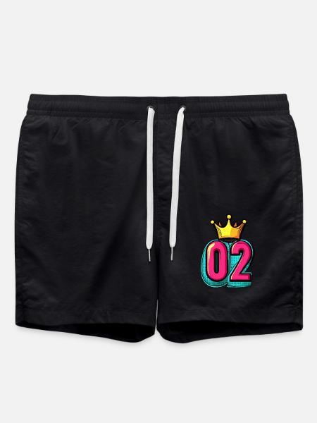 Couronne à 2 chiffres - Short de bain - noir