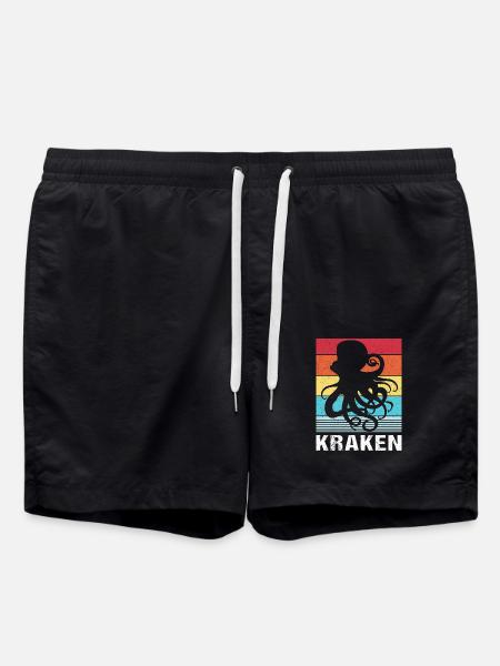 Octopus Octopus Octopus Octopus Octopus - Swim Trunks - black