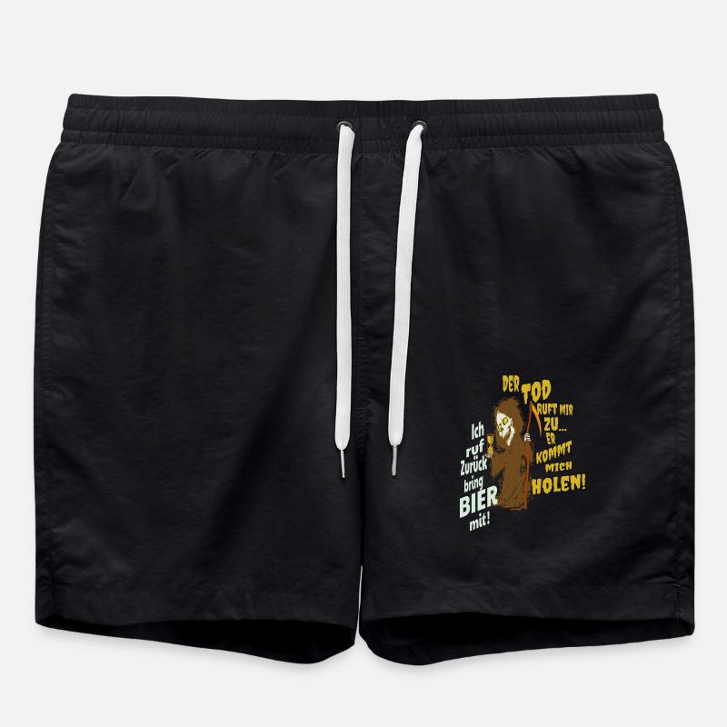 Grim reaper drôle - Short de bain - noir