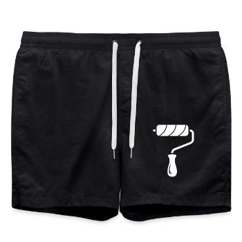 Tools Icon Painter Painter Roll Paints Painter - Swim Trunks - black - Front - AI Model Male 185 light (185cm)