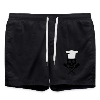 Koch - Badeshorts - Schwarz - Vorne - AI Model Male 185 light (185cm)