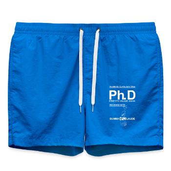 Ph.D Pretty Huge Dick with Sumna Cum Laude - Badeshorts - Cobalt blue - Vorne