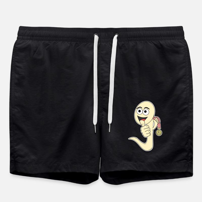 Winner funny number 1 - Swim Trunks - black