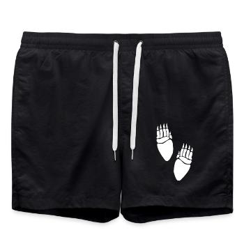 longues pattes d'ours blancs - Short de bain - noir - Devant - AI Model Male 185 light (185cm)