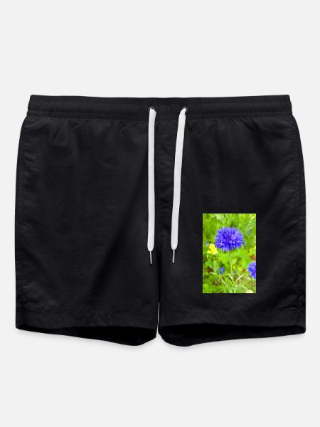 bluebottle also cornflower cornflower cyan - Swim Trunks - black