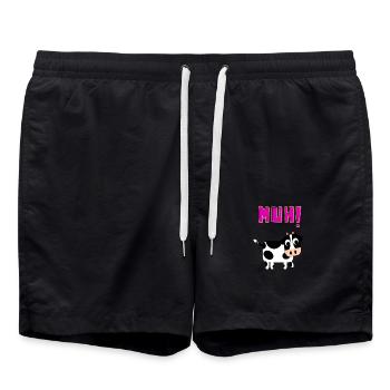 vache - Short de bain - noir - Devant - AI Model Male 185 light (185cm)