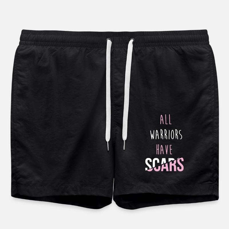 Breast cancer loop - Swim Trunks - black