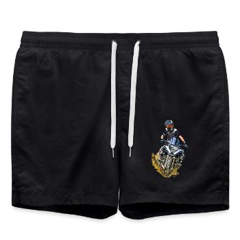 Affiche Motocross - Short de bain - noir - Devant - AI Model Male 185 light (185cm)