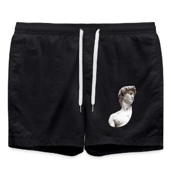 David | Michel-Ange di Lodovico Buonarroti Simoni - Short de bain - noir - Devant - AI Model Male 185 light (185cm)