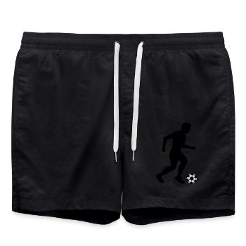 Silhouette Footballeur Sport Design - Short de bain - noir - Devant - AI Model Male 185 light (185cm)