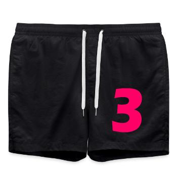 3 - Swim Trunks - black - Front - AI Model Male 185 light (185cm)