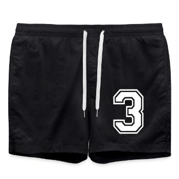 3 - Swim Trunks - black - Front - AI Model Male 185 light (185cm)