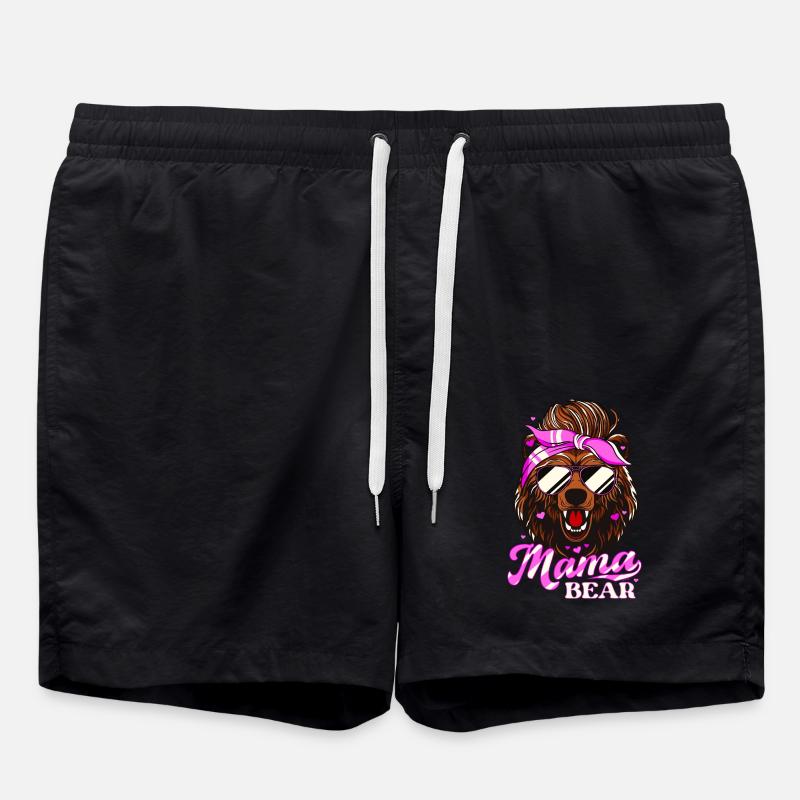Mama Bär - Sonnenbrille - Badeshorts - Schwarz