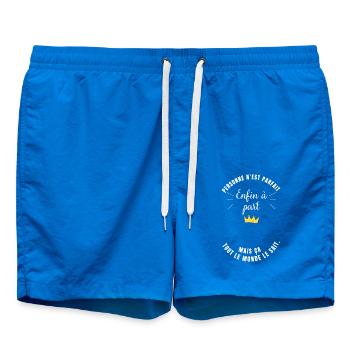 Niemand ist perfekt außer - individuelles T-Shirt - Badeshorts - Cobalt blue - Vorne