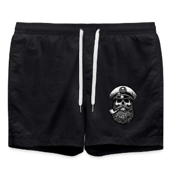 Captain III - Badeshorts - Schwarz - Vorne - AI Model Male 185 light (185cm)
