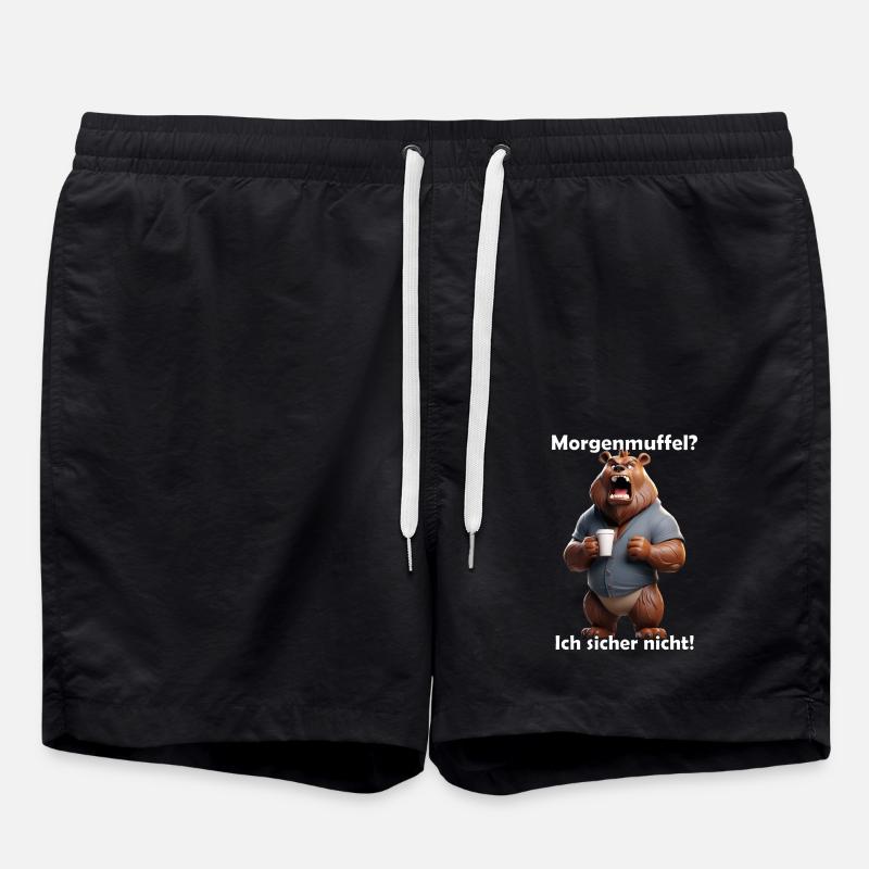 Morning grouch - Swim Trunks - black