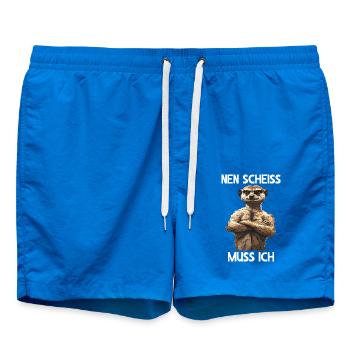 Meerkat mongoose mongoose I have to fuck - Swim Trunks - cobalt blue - Front