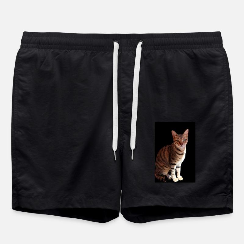Chat chat chaton doux - Short de bain - noir