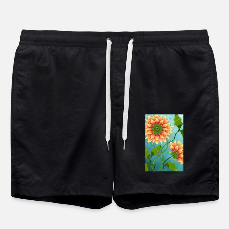 Fleur - Short de bain - noir