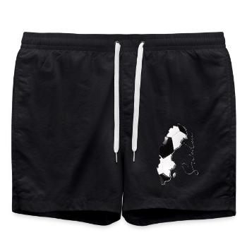 Carte de la Suède encadrée Real Football FR - Short de bain - noir - Devant - AI Model Male 185 light (185cm)