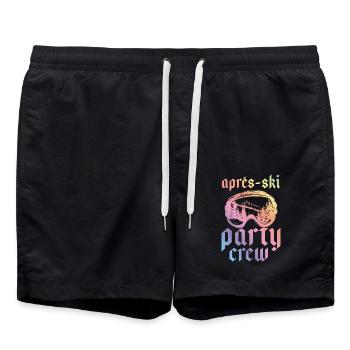 Après-ski Party Crew Coloré - Short de bain - noir - Devant - AI Model Male 185 light (185cm)