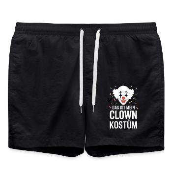 C’est mon costume de clown - Carnaval Carnaval - Short de bain - noir - Devant - AI Model Male 185 light (185cm)