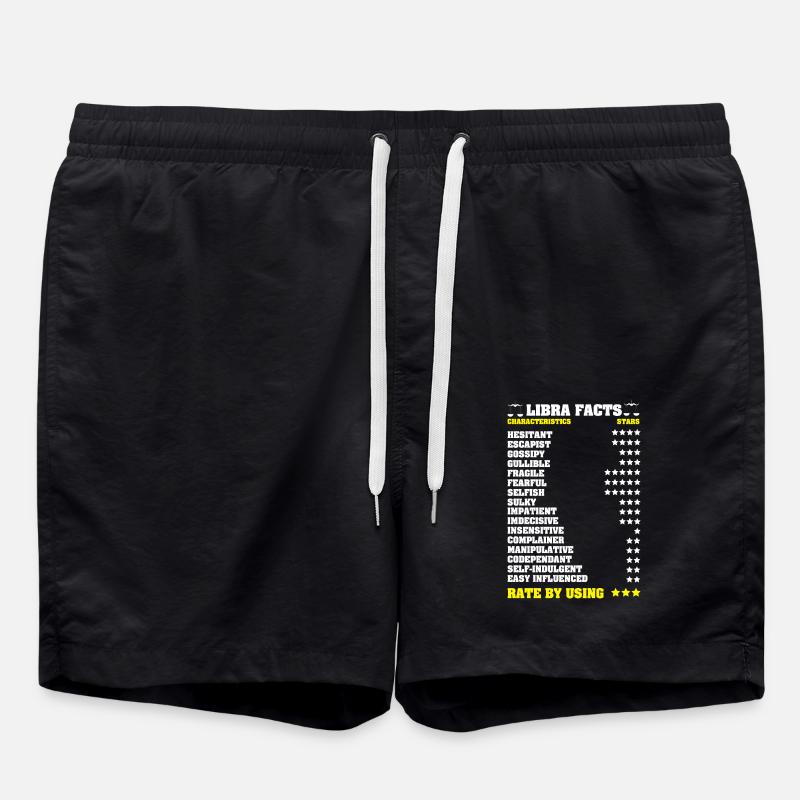 Zodiac sign Libra - Swim Trunks - black