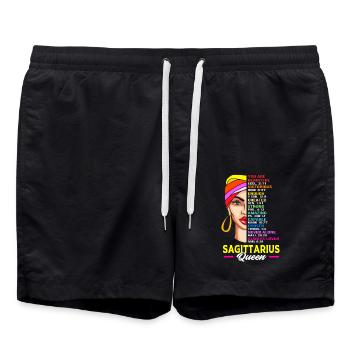 Sternzeichen Schütze - Badeshorts - Schwarz - Vorne - AI Model Male 185 light (185cm)