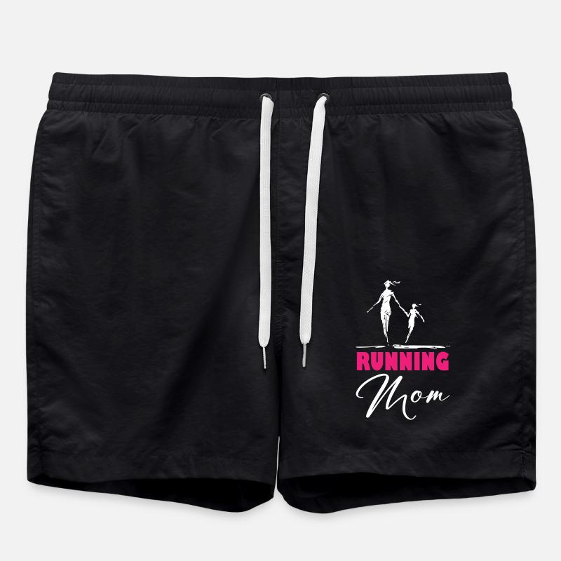 Running Mom - Badeshorts - Schwarz