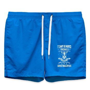 Correction Officer Forever The Title - Swim Trunks - cobalt blue - Front