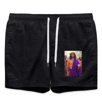 Dionysos, beau dieu en couronne de vigne - Short de bain - noir - Devant - AI Model Male 185 light (185cm)