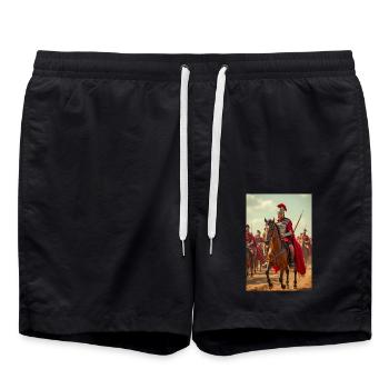 Decurio, les vents slaves murmurent à travers les - Short de bain - noir - Devant - AI Model Male 185 light (185cm)