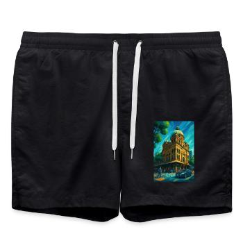 Sydney QUEEN VIKTORIA BUILDING - Badeshorts - Schwarz - Vorne - AI Model Male 185 light (185cm)