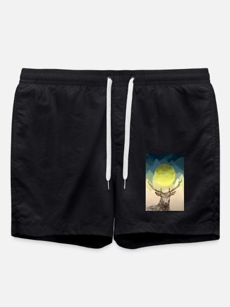 Deer - Swim Trunks - black