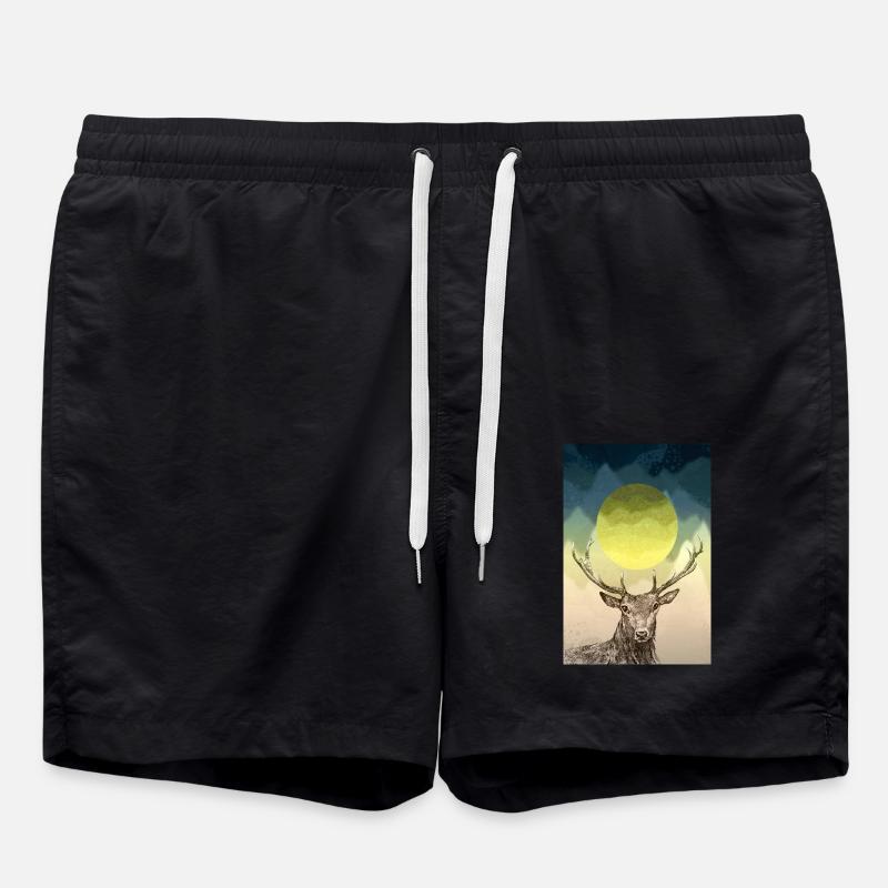 Cerf - Short de bain - noir