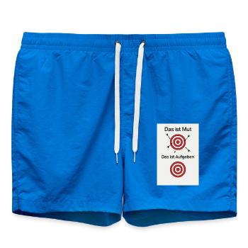 Courage to try - Swim Trunks - cobalt blue - Front