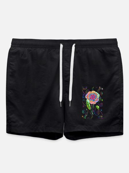 Fleur - Short de bain - noir