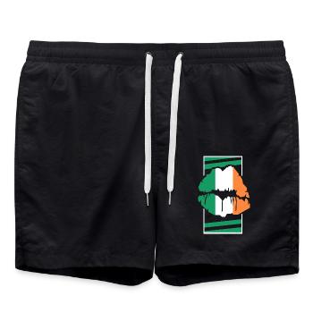 Irlande - Short de bain - noir - Devant - AI Model Male 185 light (185cm)