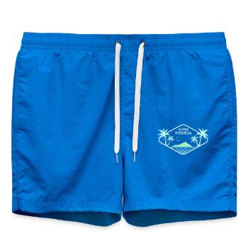 Nusa Penida Palm Trees Island Beach Ubud Bali Souvenir - Short de bain - cobalt blue - Devant