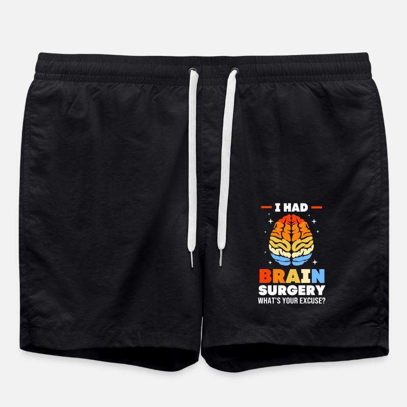 Aneurysm Brain - Swim Trunks - black