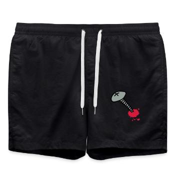 wunde_3c - Short de bain - noir - Devant - AI Model Male 185 light (185cm)