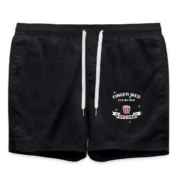 Ne touchez pas au pop-corn lumineux - Short de bain - noir - Devant - AI Model Male 185 light (185cm)