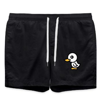 chick chicken baby bird little child sweet cute - Swim Trunks - black - Front - AI Model Male 185 light (185cm)