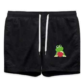Grenouille - Short de bain - noir - Devant - AI Model Male 185 light (185cm)