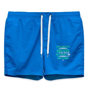 Saint-Étienne,foot,socer,club,football, - Short de bain - cobalt blue - Devant