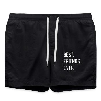 best friends ever - Short de bain - noir - Devant - AI Model Male 185 light (185cm)