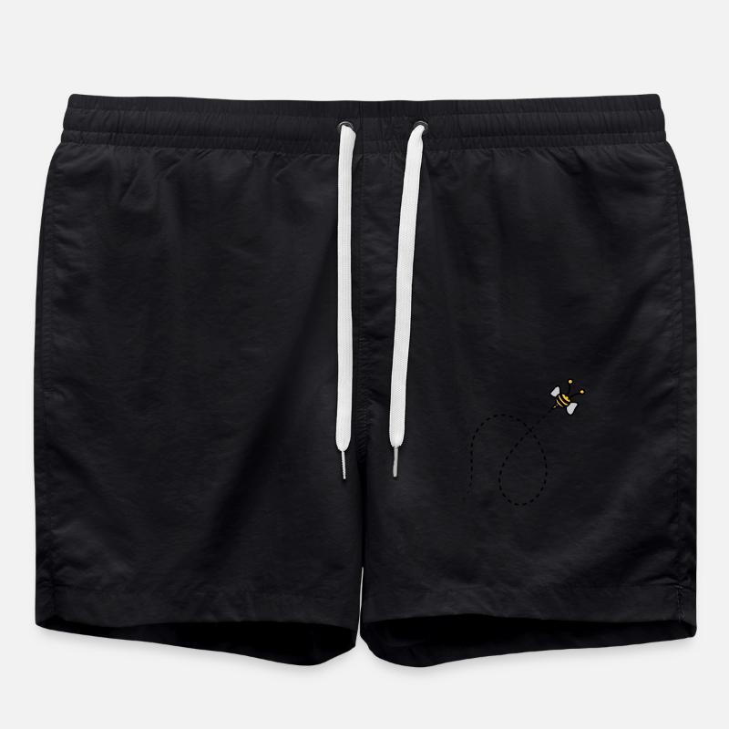 Abeille en pointillés - Short de bain - noir