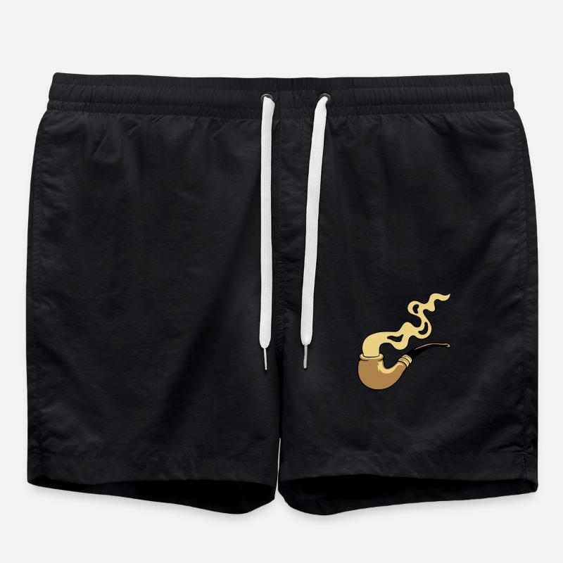 Fumée Tabac Pipe Fumée - Short de bain - noir