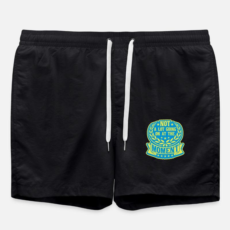 Not much going on - Swim Trunks - black
